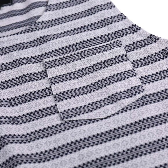 Men's Striped Tank Top with Stylish Chest Pocket Modern and Casual Look Size M - Picture 5 of 7